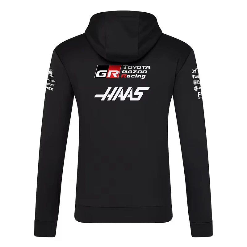 Haas 2026 Team Overhead Black Hoodie - Image 2