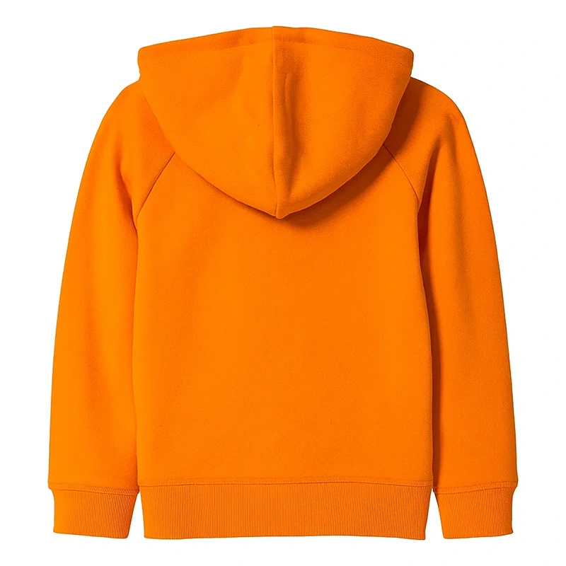 Halloween Pumpkin Orange Bomber Hooded Jacket - Image 2