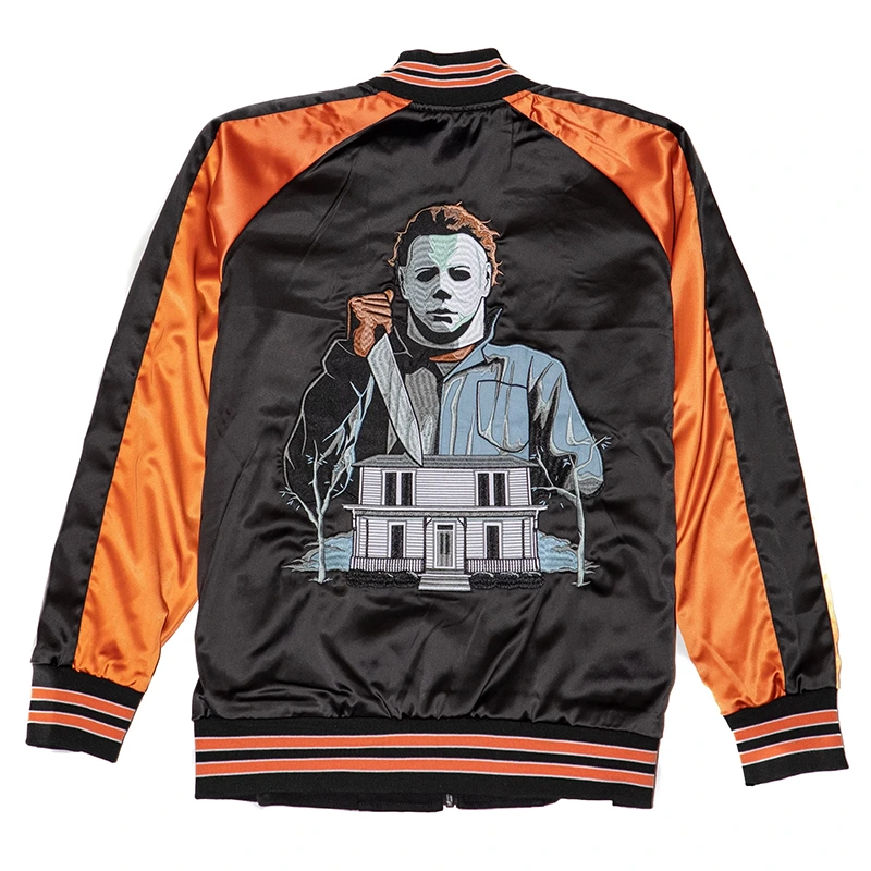 Halloween Pumpkin Orange Reversible Jacket - Image 3