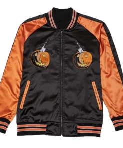 Halloween Pumpkin Orange Reversible Jacket