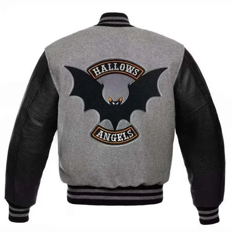 Halloween Spooky Varsity Bomber Jacket - Image 2