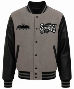 Halloween Spooky Varsity Bomber Jacket