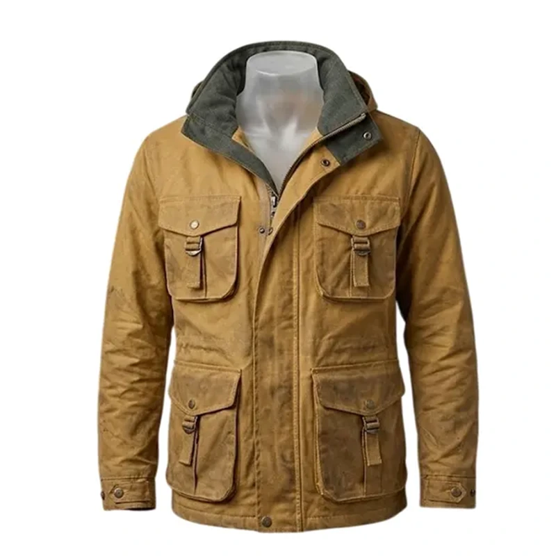 Heart of the Beast 2026 Brad Pitt Tan Survival Field Jacket