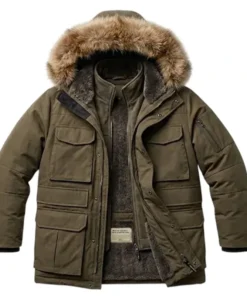 Heart of the Beast Brad Pitt Arctic Shearling Expedition Jacket