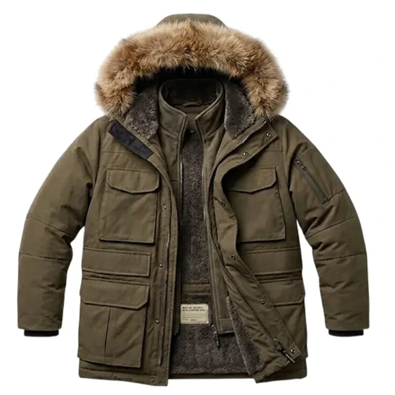 Heart of the Beast Brad Pitt Arctic Shearling Expedition Jacket