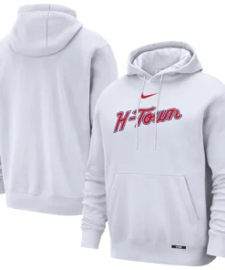 Houston Rockets Nike White 2025/26 City Edition Essential Remix Hoodie