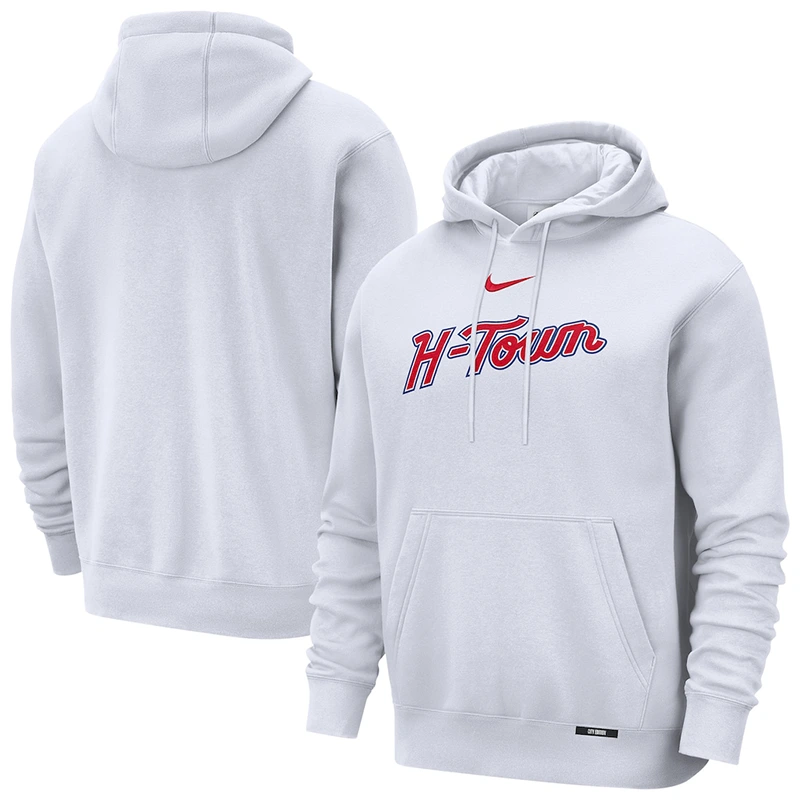 Houston Rockets Nike White 2025/26 City Edition Essential Remix Hoodie