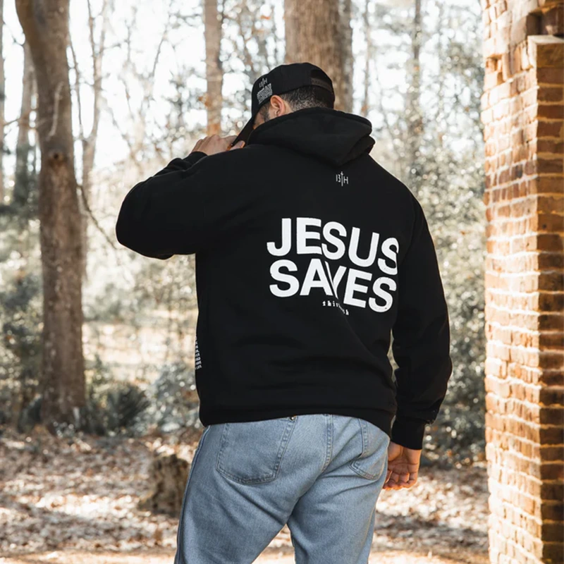 Jesus Saves Hoodie - Image 8