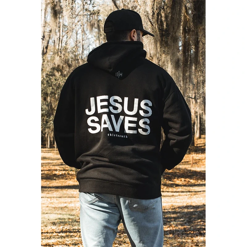 Jesus Saves Hoodie - Image 9