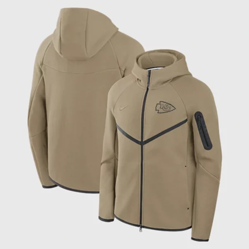 Kansas City Chiefs Brown Nike Tech Fleece Windrunner Hoodie