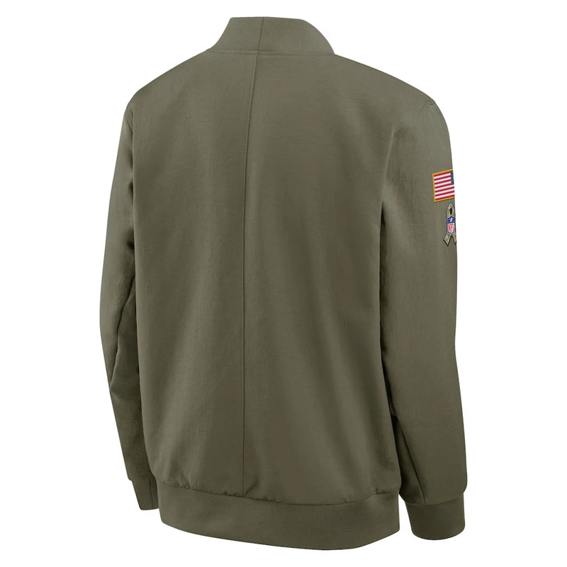 Kyle Shanahan 49ers Salute to Service Bomber Jacket - Image 3