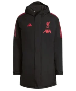 LFC Adidas European Black Long Match Day Jacket