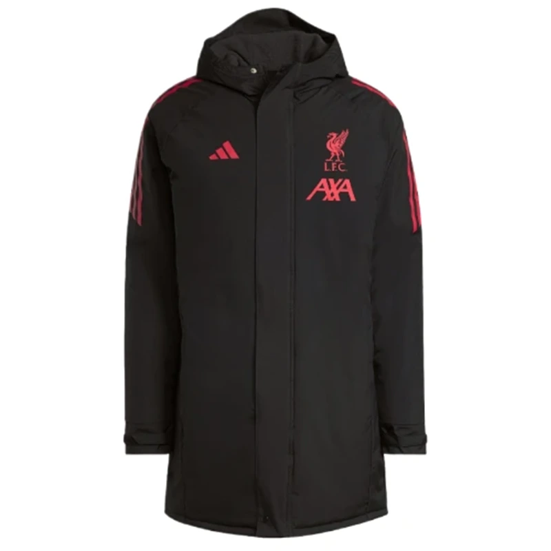 LFC Adidas European Black Long Match Day Jacket