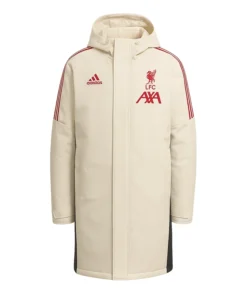 LFC Adidas European White Long Match Day Jacket
