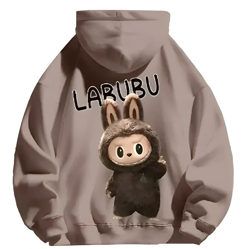 Labubu The Monster Brown Hoodie - Image 3