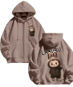 Labubu The Monster Brown Hoodie