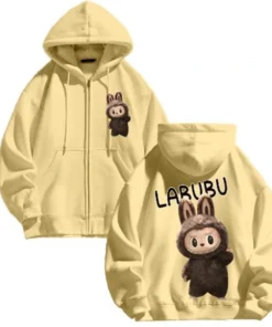 Labubu The Monster Cream Hoodie