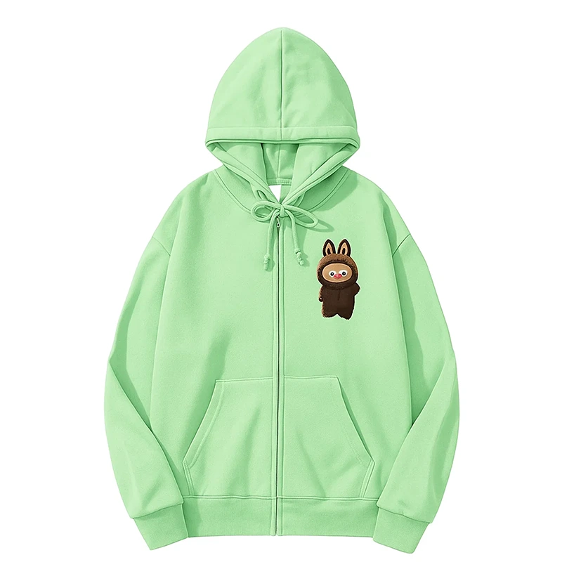 Labubu The Monster Green Hoodie - Image 2