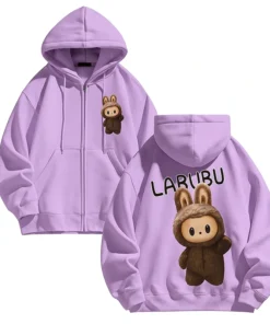 Labubu The Monster Light Purple Hoodie