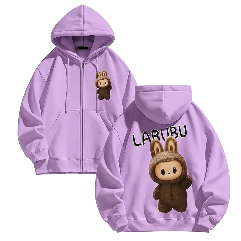 Labubu The Monster Light Purple Hoodie