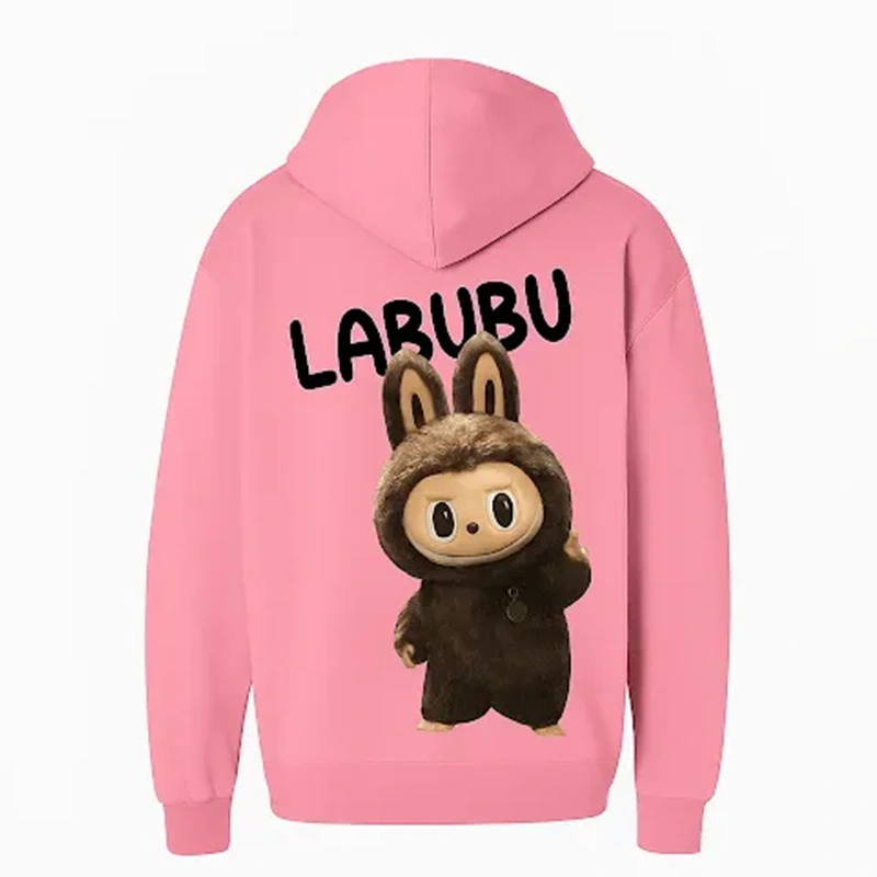 Labubu The Monster Pink Hoodie - Image 3