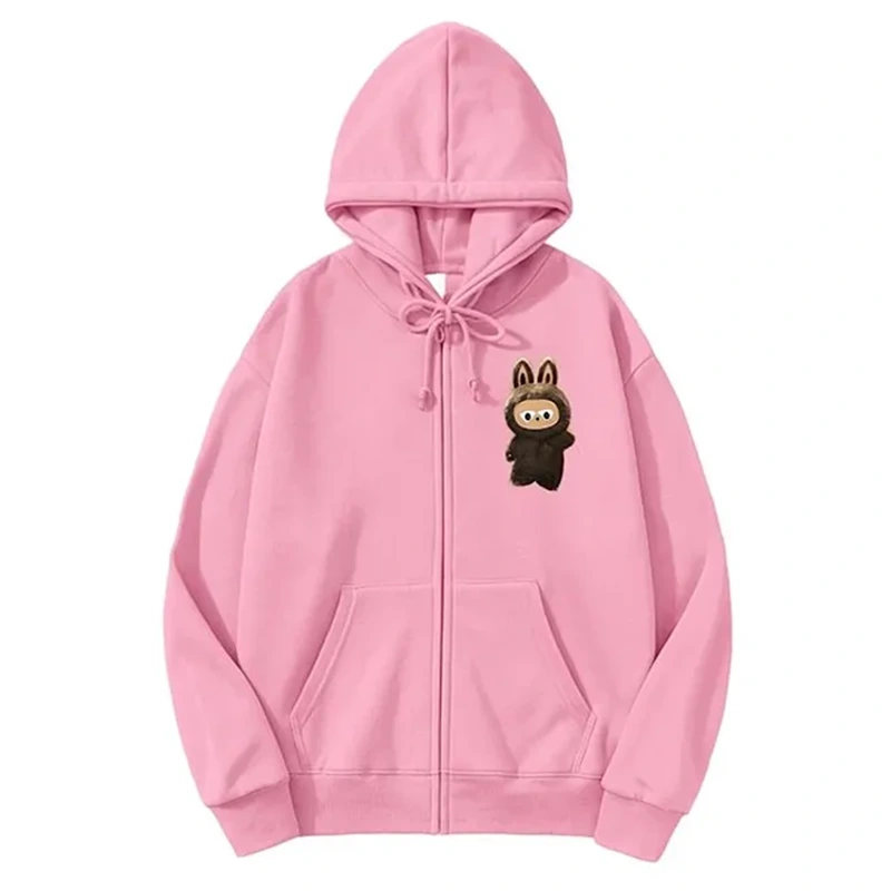 Labubu The Monster Pink Hoodie - Image 2