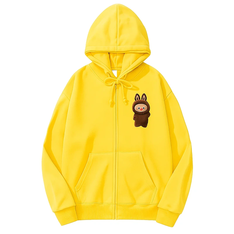 Labubu The Monster Yellow Hoodie - Image 2