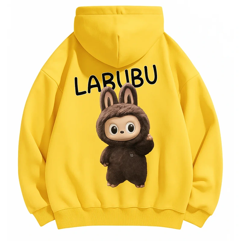 Labubu The Monster Yellow Hoodie - Image 3