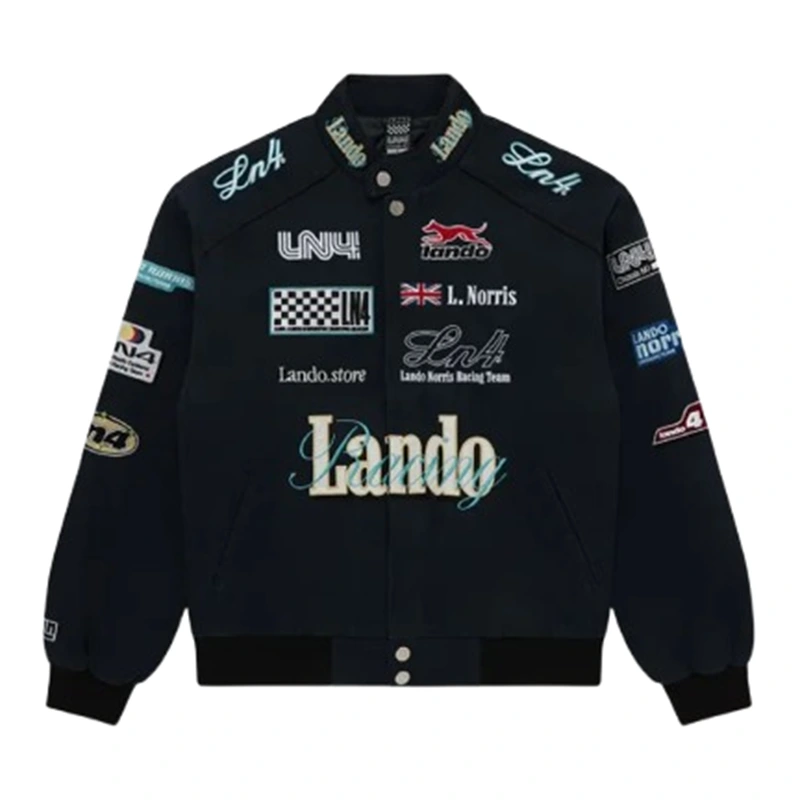 Lando Norris LN4 Racing Navy Blue Jacket