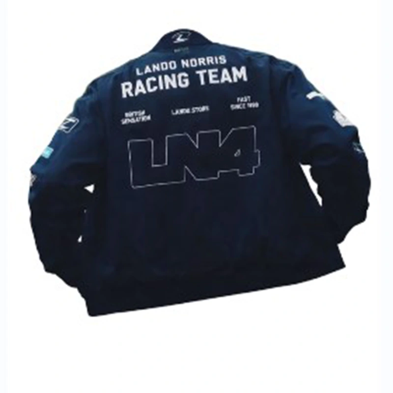 Lando Norris LN4 Racing Navy Blue Jacket - Image 2