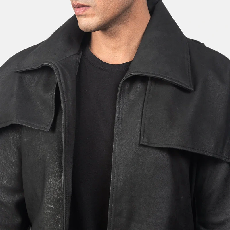 Leather Duster Jacket - Image 4
