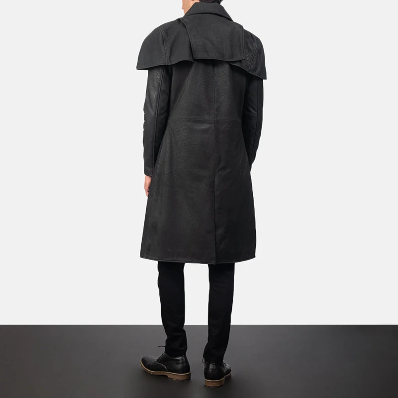 Leather Duster Jacket - Image 3