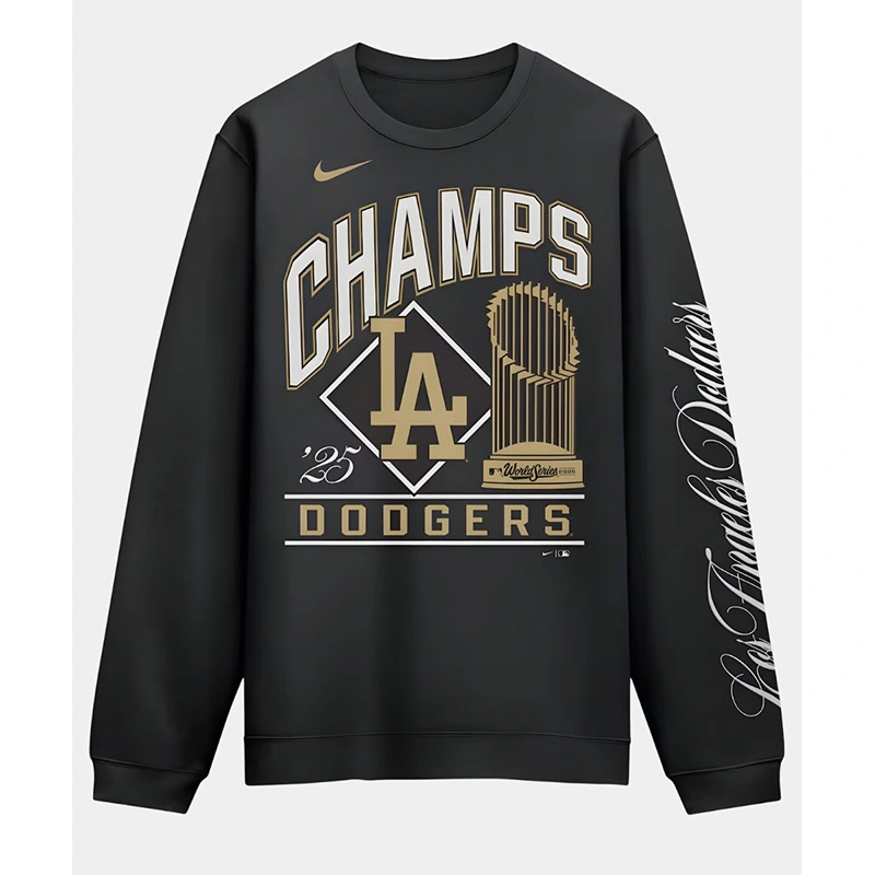 Los Angeles Dodgers Nike 2026 Gold Collection Sweatshirt - Image 2