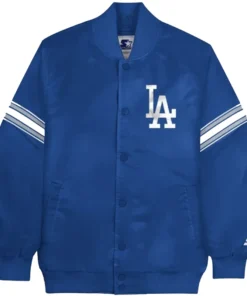 Los Angeles Dodgers Satin Blue Varsity Jacket