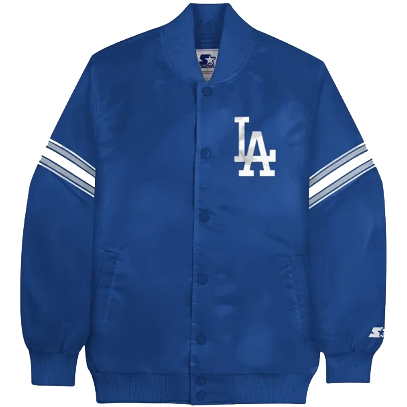Los Angeles Dodgers Satin Blue Varsity Jacket