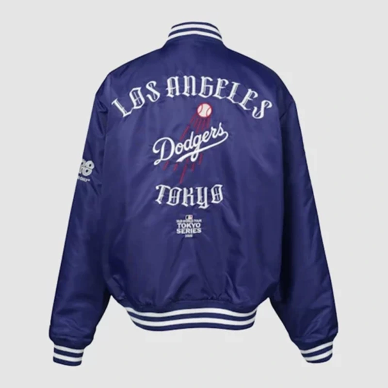 Los Angeles Dodgers x GR8 Blue Varsity Jacket - Image 2