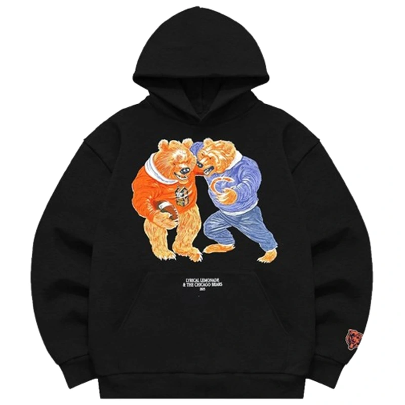 Lyrical Lemonade x Chicago Bears Black Tackle Hoodie