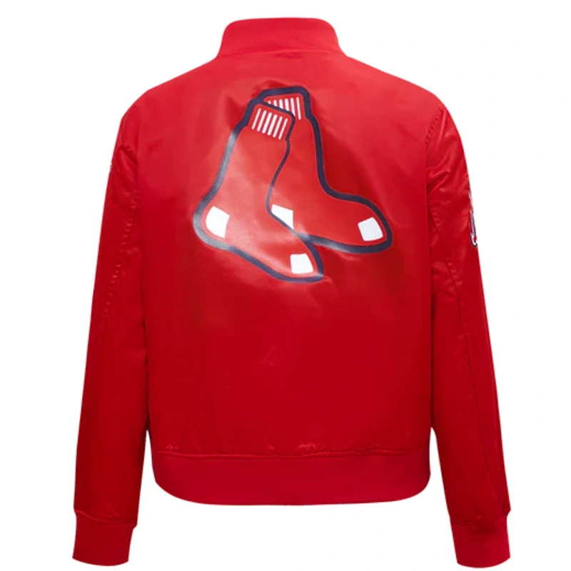 MLB Boston Red Sox Classic Women’s Satin Jacket - Image 2