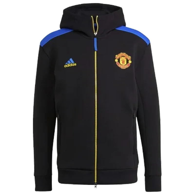 Men Manchester United Adidas Z.N.E. Black Jacket