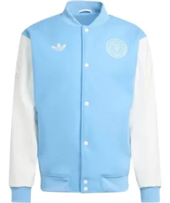 Mens Adidas CF Originals Anthem Blue Jacket