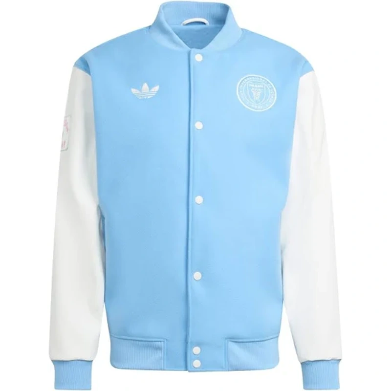Mens Adidas CF Originals Anthem Blue Jacket