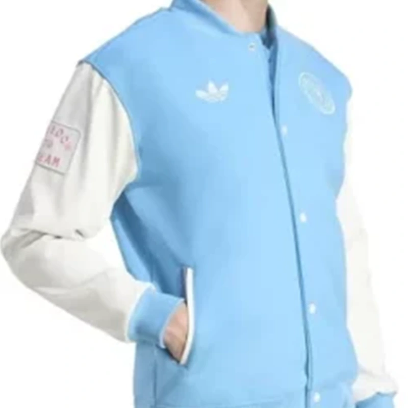 Mens Adidas CF Originals Anthem Blue Jacket - Image 3