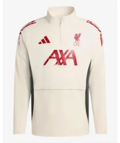 Mens Adidas LFC 25/26 Domestic White Hooded Top