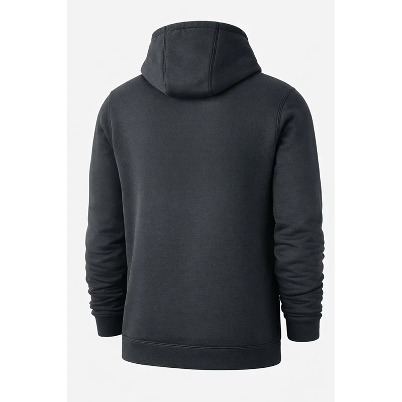 Men’s Arkansas Club Fleece Nike College Black Hoodie - Image 2