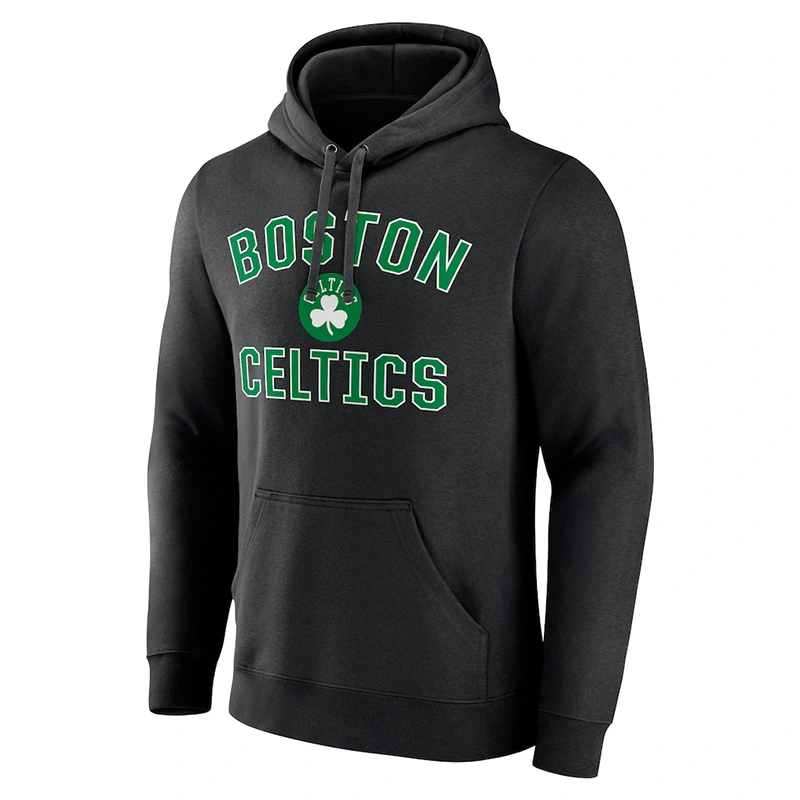 Men’s Boston Celtics Black Victory Arch Pullover Hoodie - Image 2