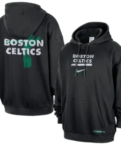 Men’s Boston Celtics Nike Black Courtside Club Premium Hoodie