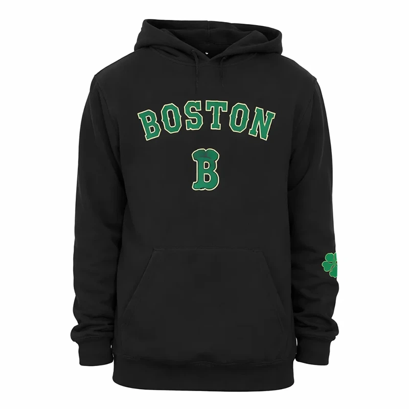 Men’s Boston Red Sox New Era Black 2026 St. Patrick’s Day Fleece Hoodie