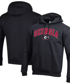 Mens Champion Georgia Bulldogs Black Hoodie