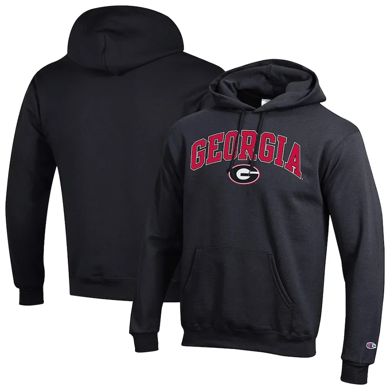 Mens Champion Georgia Bulldogs Black Hoodie