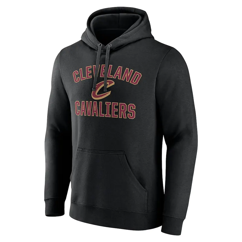 Men’s Cleveland Cavaliers Black Victory Arch Pullover Hoodie - Image 2
